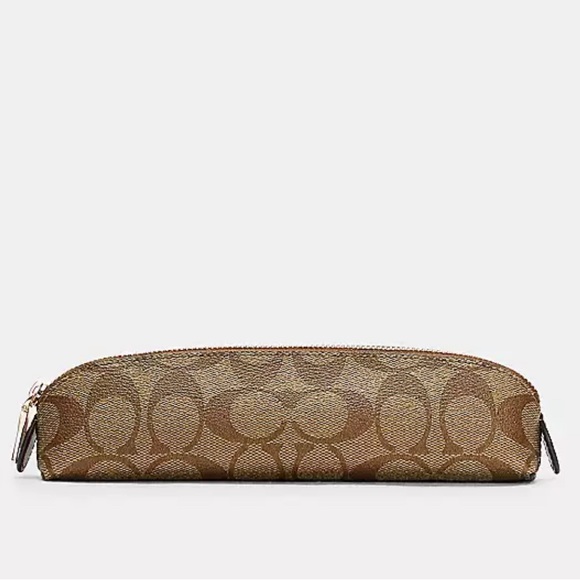 Coach Handbags - COACH Pencil Case In Signature Canvas